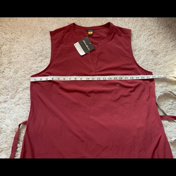 Eddie Bauer Travex hiking and travel dress size XLarge red color - Picture 5 of 10